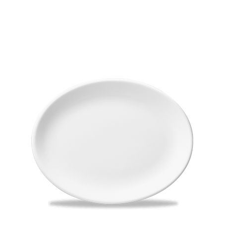 White  Oval Plate 10"